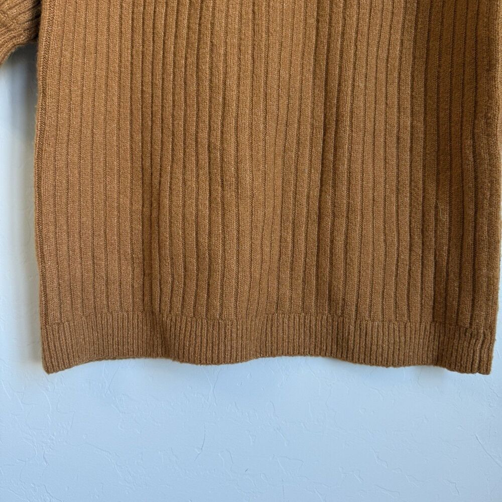 Rachel Parcell Wool Blend Balloon Sleeve Sweater Dress Size S Fall Pumpkin Spice - Picture 10 of 15